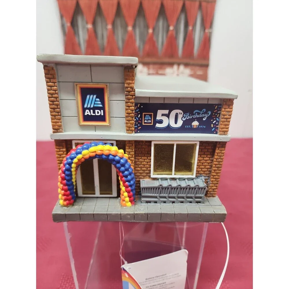 Aldi 50th Birthday Store Lights Up Limited Edition Battery Operated Working New